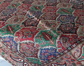 Multicoloured Handmade Tablecloth, Persian Handcrafted Tablecloth, , Termeh,Table Overlay,Fabric