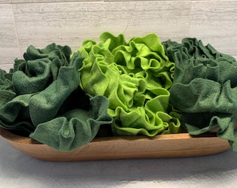 Heads of Leaf Lettuce