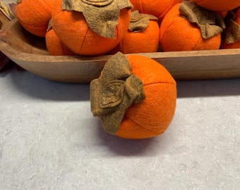 Felt Persimmons - Fall Harvest Decor