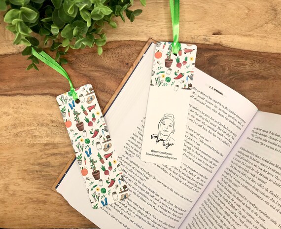 Garden Jardin Bookmark plants nature gardening flowers | Etsy