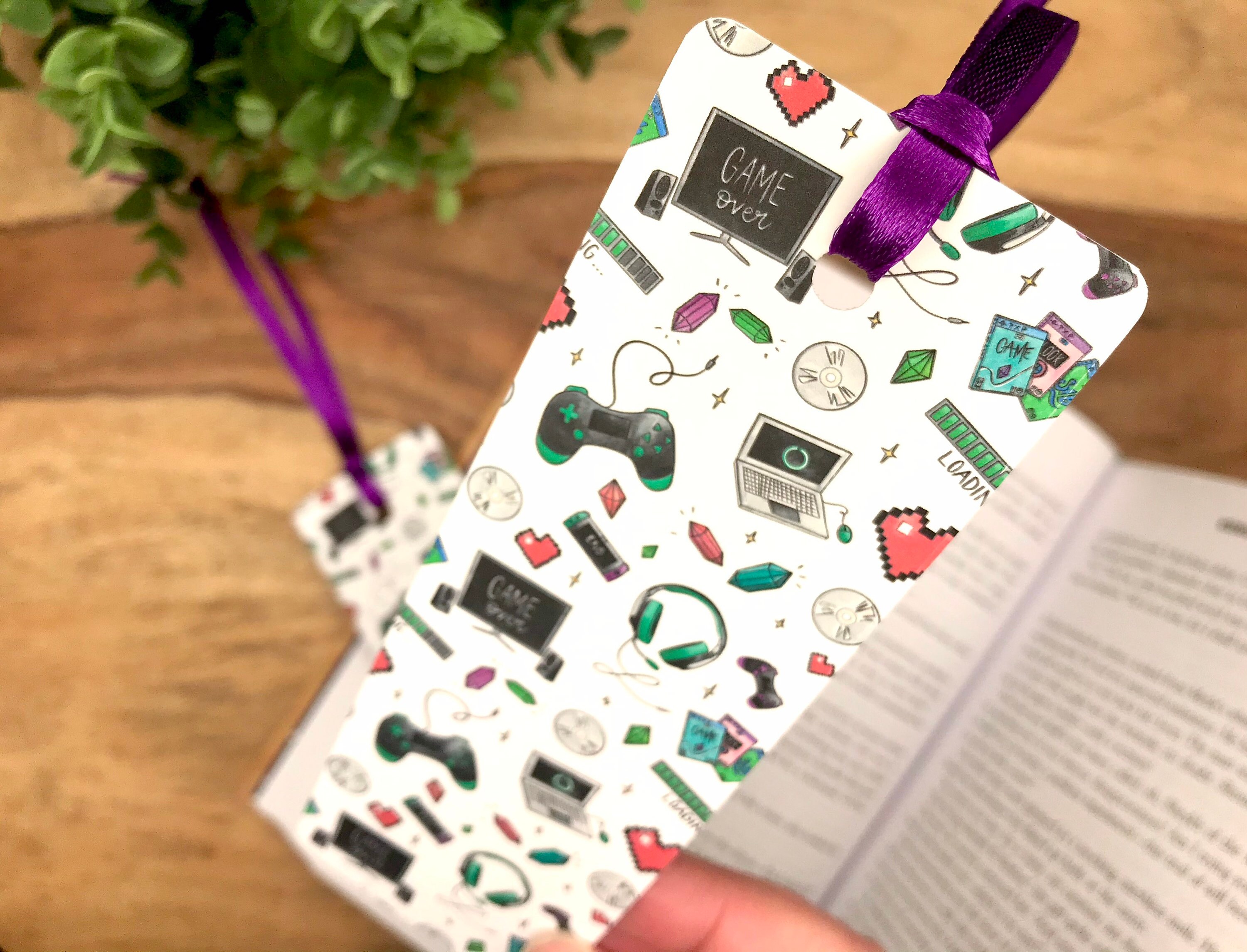 Gaming Video Game Bookmark Geek geeky computer nerd Etsy