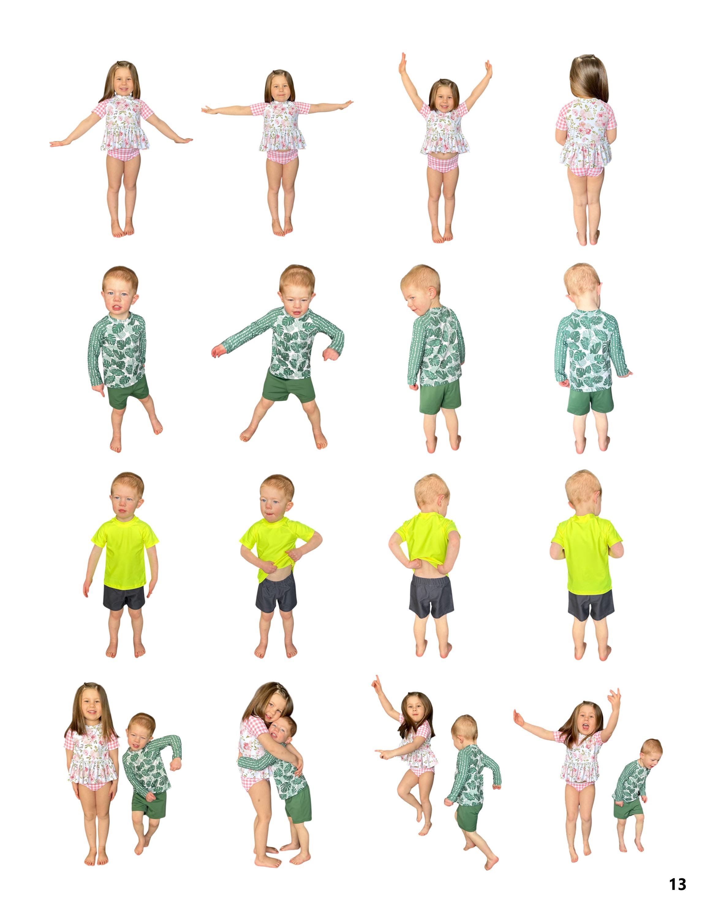 Kid Rash Guard Pattern Kids Two Piece Rashguard PDF Pattern - Etsy