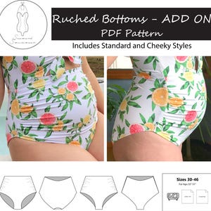 Ruched Bottoms PDF pattern - ADD ON