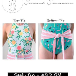 Sash Tie PDF pattern - ADD ON