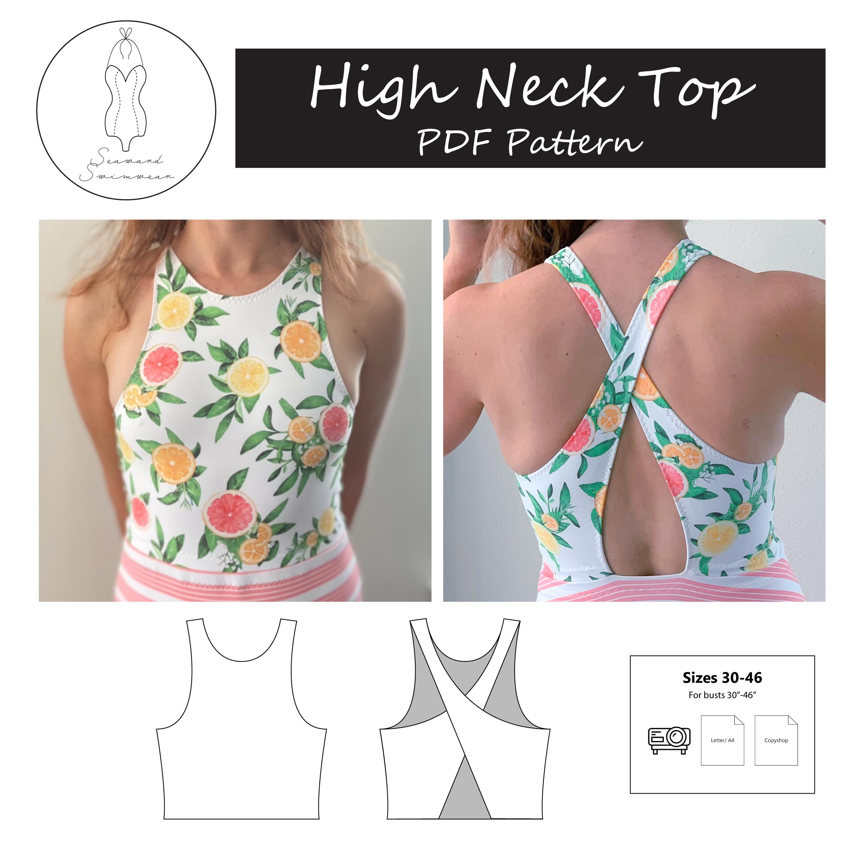 Costume Da Bagno Donna Due Pezzi A Vita Alta – Bikini A Costine Con Crop Top, Taglio Alto E Cheeky, Imbottitura Rimovibile – Taglie S, M, L, XL - 4