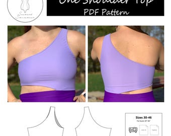 One Shoulder Top PDF pattern