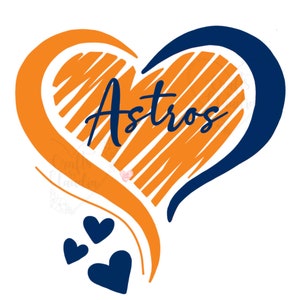 ASTROS 2 HEART SVG, Astros sublimation, Astros png,clutch city svg, astros girl, game ready Astros shirt, cute diy Astros shirt