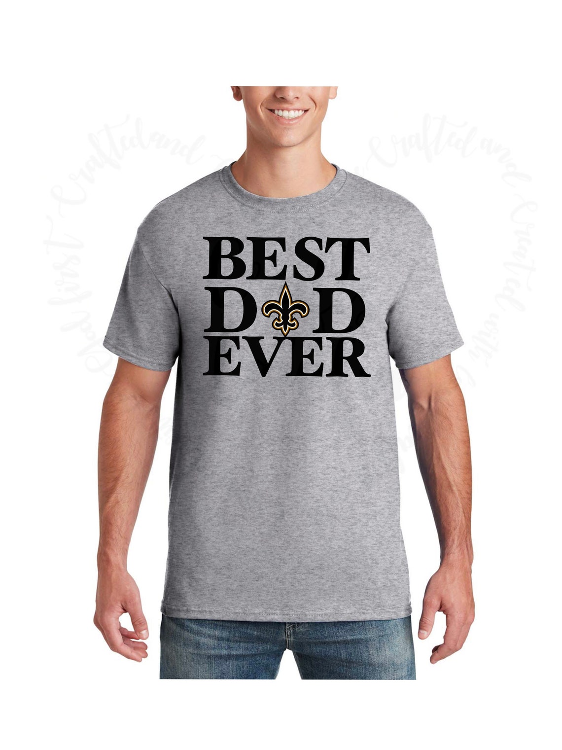 Download Father's Day Svg Best Dad Ever New Orleans Saints | Etsy