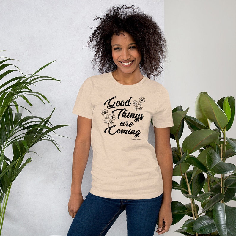 Good Things Are Coming V-Neck Top in Coffee main image 0