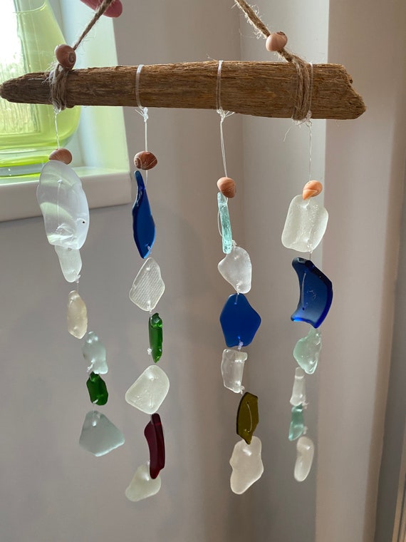 Unique 4 string wind chime / Wind Charm / sun catcher / Etsy