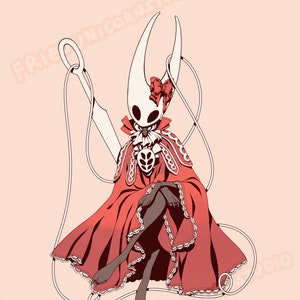 Hollow Knight Silksong Hornet Fancy Spider Paws Matte Art Print