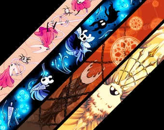 Hollow Knight Lanyards Around Neck Lobster Clasp - Multiple Designs - Pure Vessel and The Radiance, Ghost and Shades, Hornet and Weaverlings