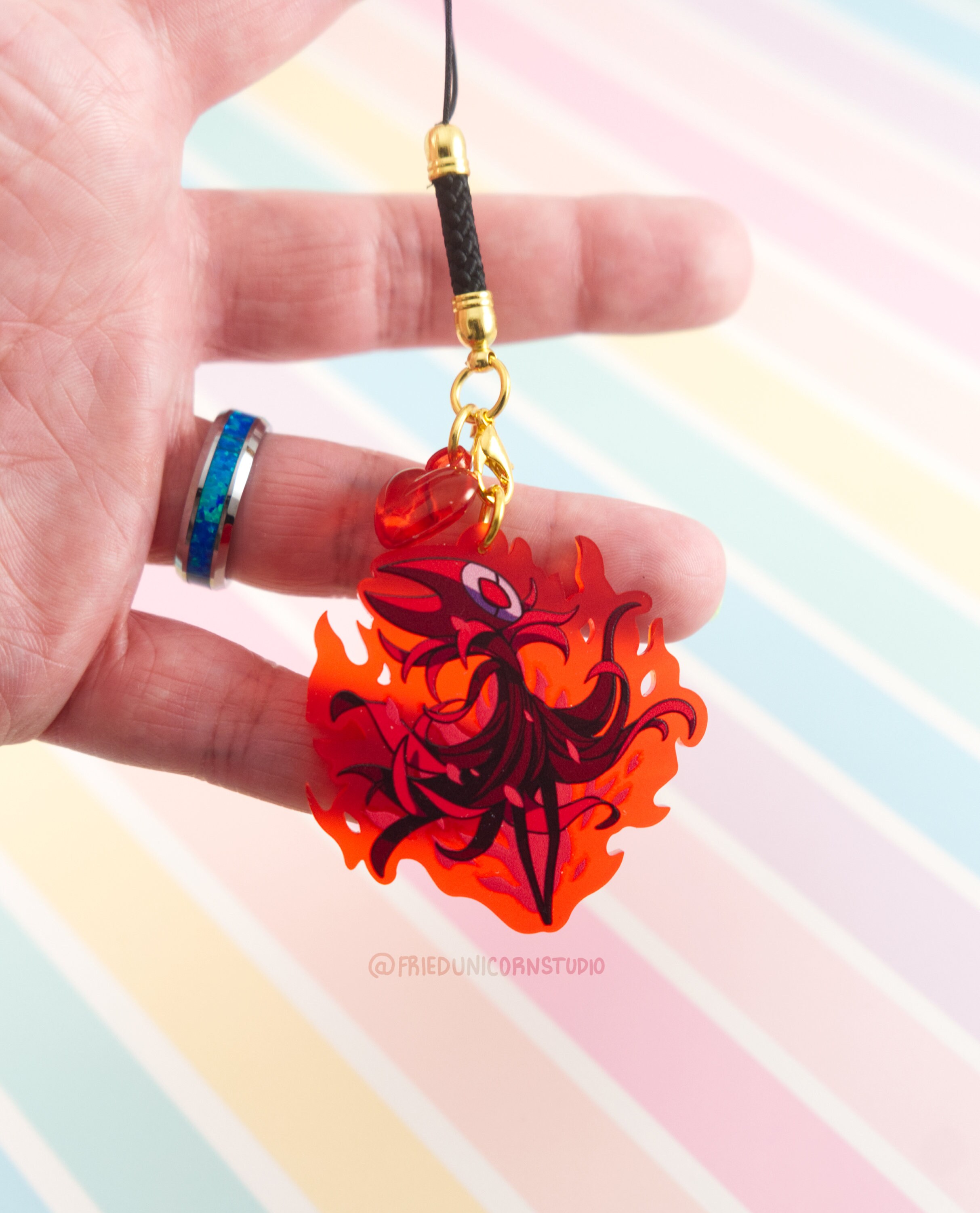 Hollow Knight Grimm Troupe 2in Frosted Red Keychain Charms Etsy