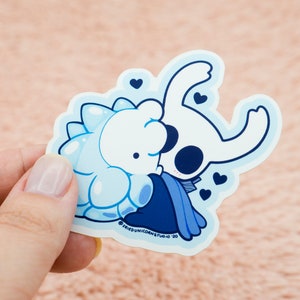 Hollow Knight Sticker Little Ghost / the Knight and Snom 2.5 Inch Matte ...