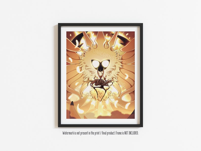 Hollow Knight and the Radiance Matte Art Print - Etsy