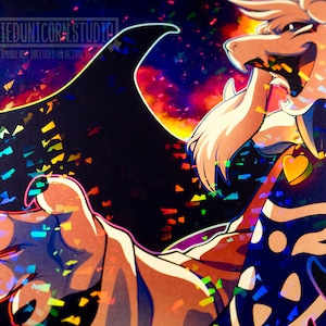 11x17 Inch Holo Print - God of Hyper Death Asriel Dreemurr