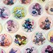 Undertale Deltarune Holo Pinback Buttons- Asriel Flowey Frisk Chara Susie Kris Ralsei Mettaton Napstablook Undyne Alphys Toriel Sans Papyrus 