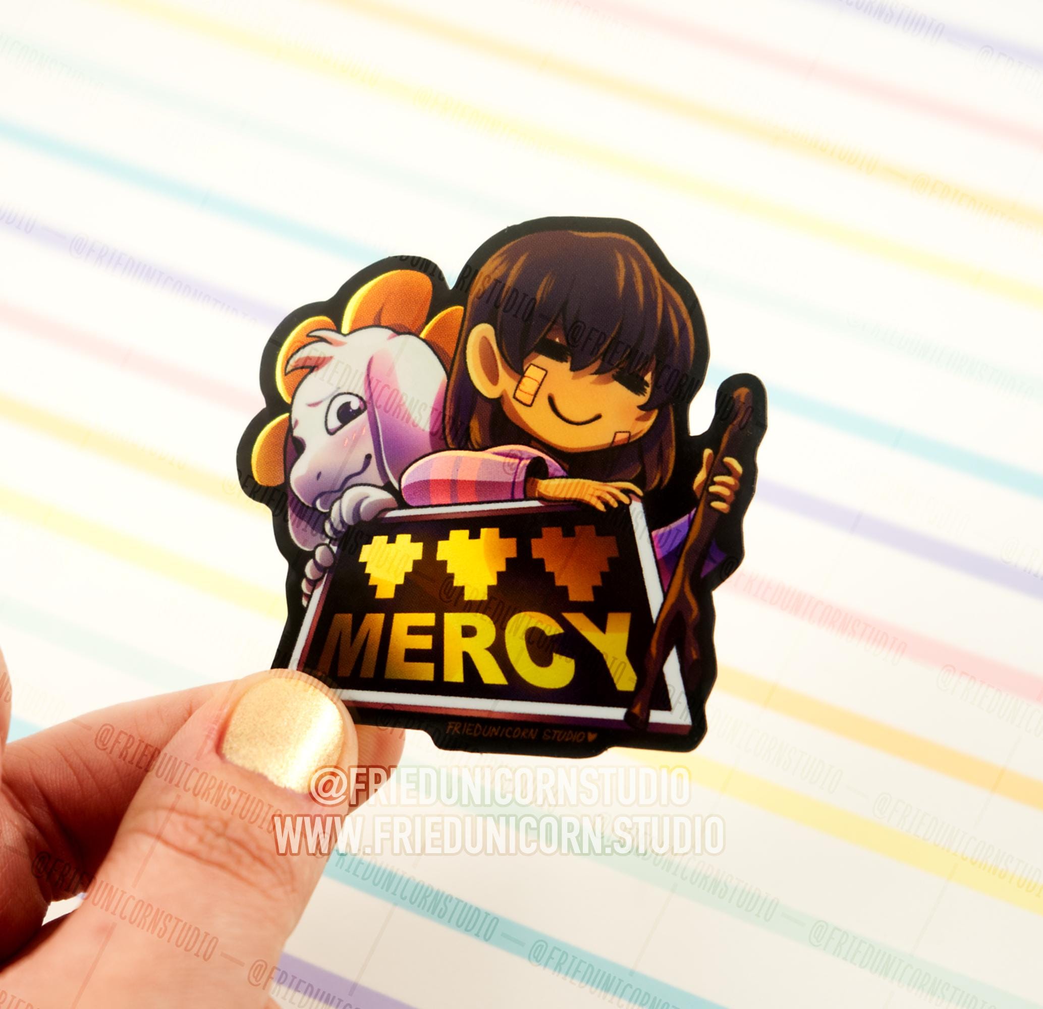 Undertale Mercy Asriel + Frisk, No Mercy Chara + Flowey, God of ...