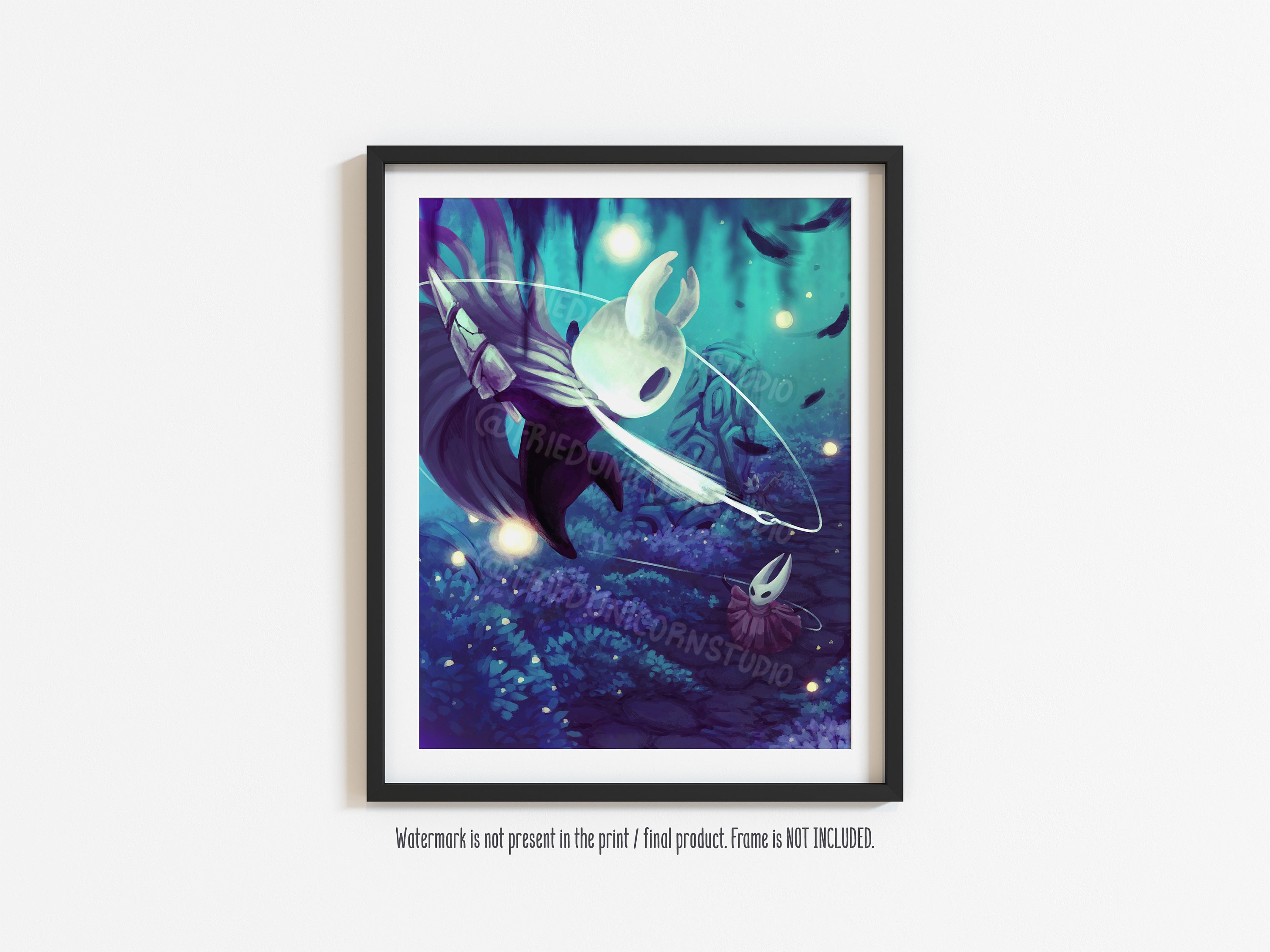 Hollow Knight Hornet and the Little Ghost Matte Art Print - Etsy