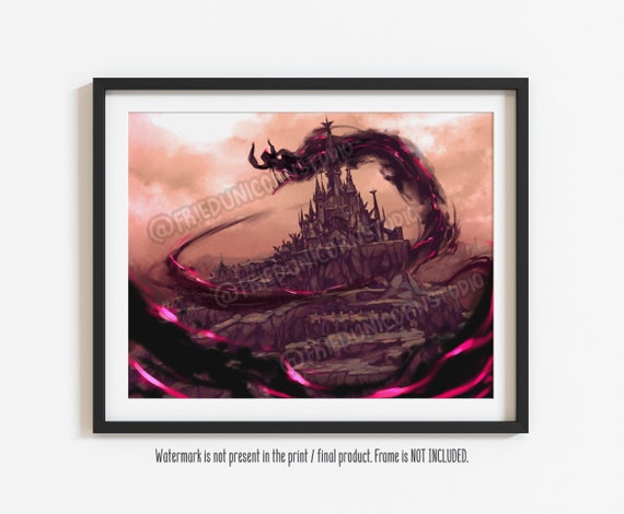 Breath of the Wild Hyrule Castle Calamity Matte Art Print