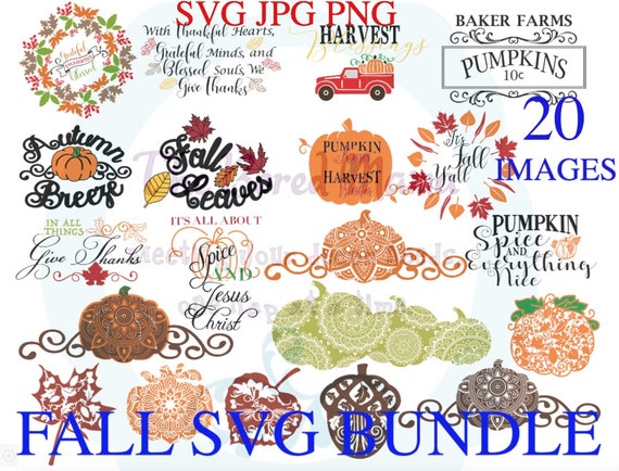 Download Fall Svg Bundle Fall Svg Thanksgiving Svg Pumpkin Svg Red Etsy