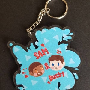 Sam and Bucky cook out 3&quot;charm