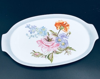 Decorqtive vanity tray, German porceline tray, vanity tray, gift for her, German ceramic, birthday gift idea