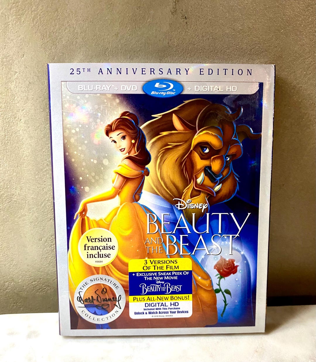Disney Beauty and the Beast 25th Anniversary Edition Blu-ray DVD