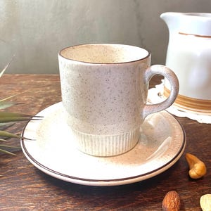 Vintage Poole Pottery Cup and Saucer Set - Made in England - Gifts