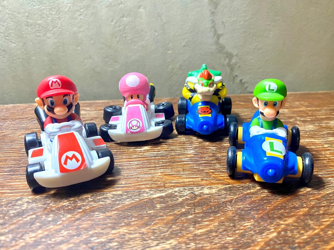 Mario Kart Mcdonald’s Pull-back Racers Bundle – Set of 4 (mario, Luigi ...