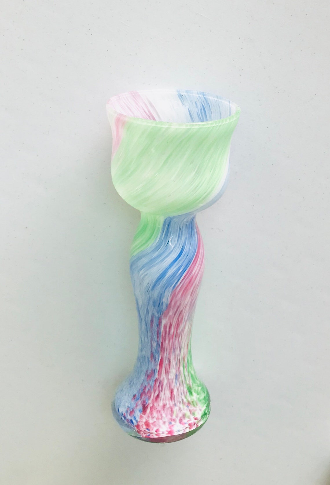 Vintage vase by Holmegaard pastel color vase Danish modern Etsy