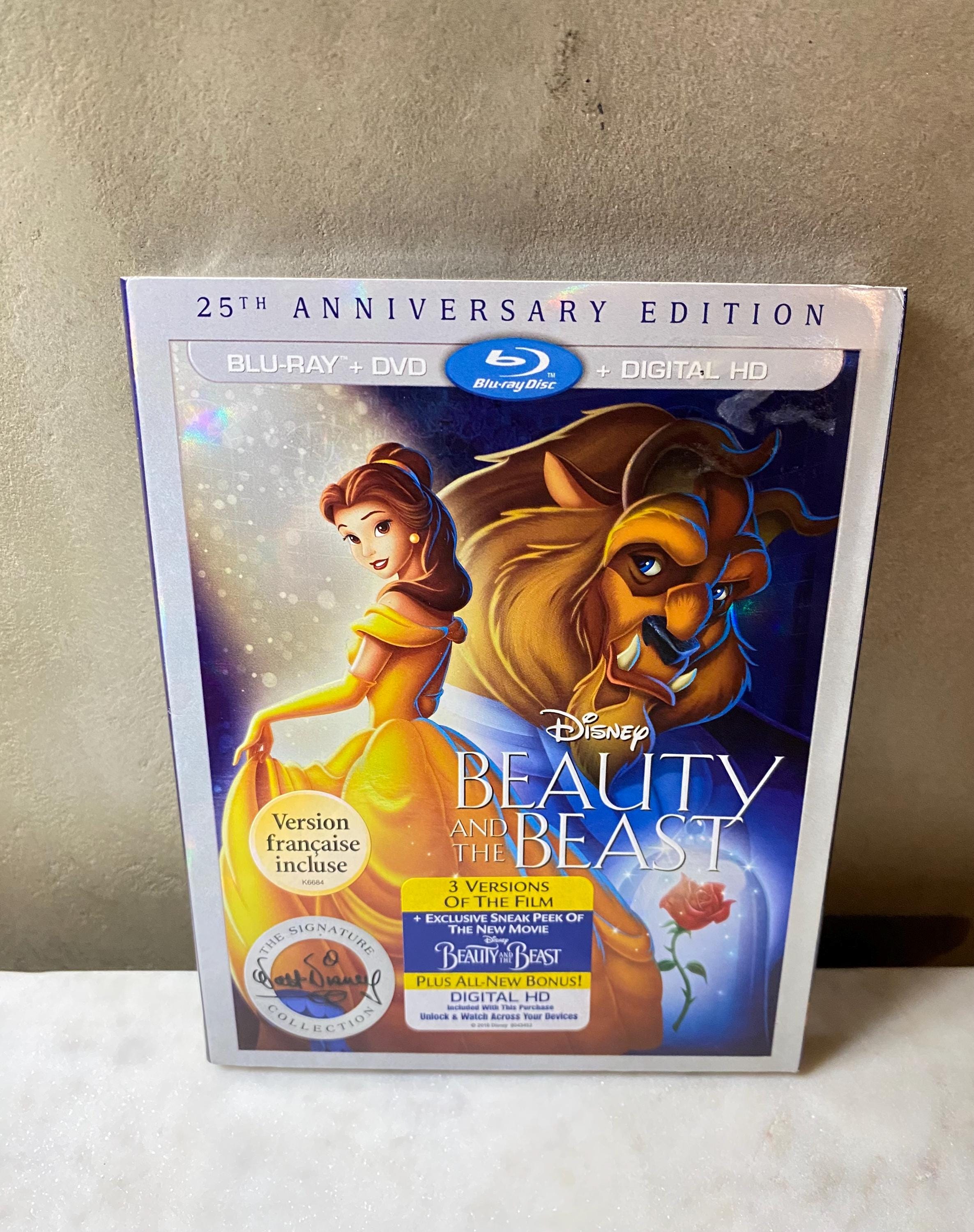 Disney Beauty and the Beast 25th Anniversary Edition Blu-ray DVD