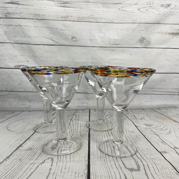 Hand Blown Margarita Glasses Etsy
