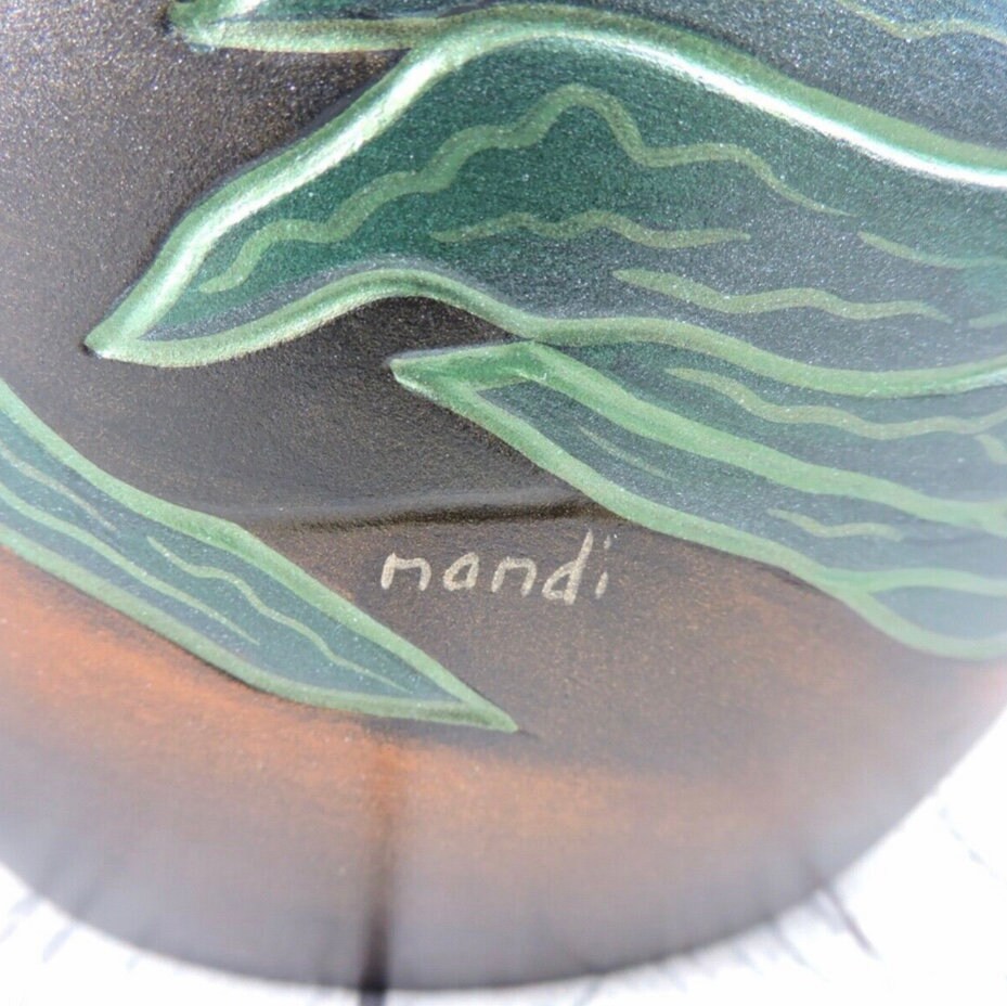 Nandi Original Pottery Lid Southwestern Native American Jar Etsy