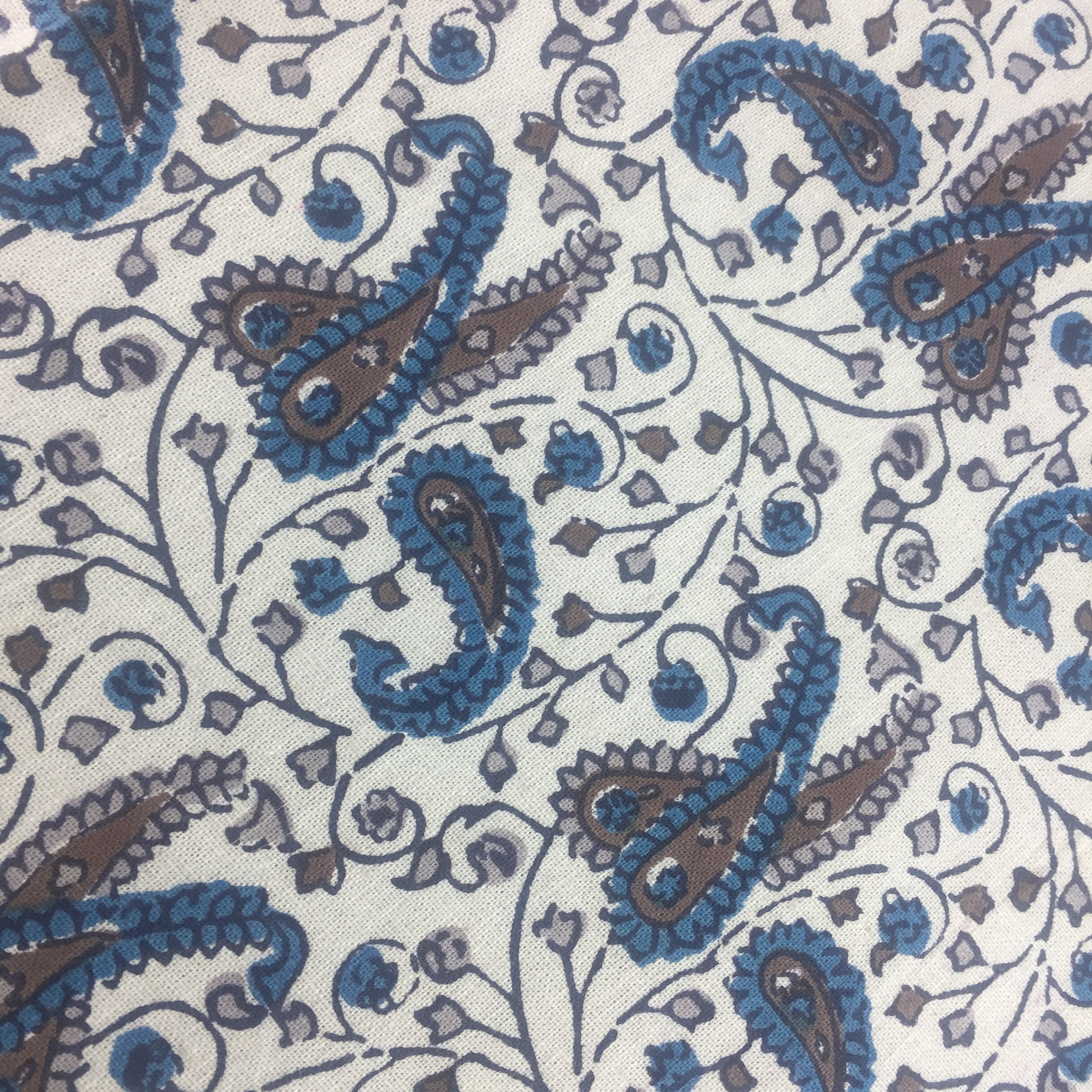 Vintage Paisley Cloth Napkins Set of 4 Brown Blue Home Dinner Etsy