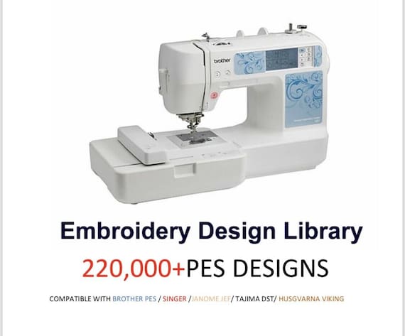 Embroidery Brother PES Designs Tutorial Lessons Tajima Janome EMBIRD 220,000