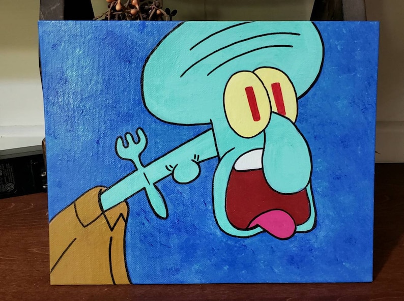 Spongebob Squidward Painting