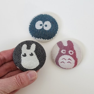Anime Magnet, Tekhni Kouneli, Totoro, Oversized Magnet, Soot Sprite