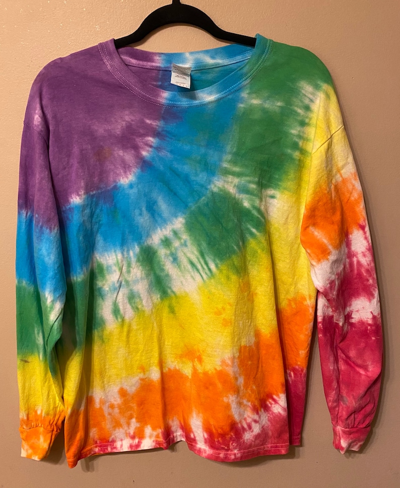 large tie dye shirt