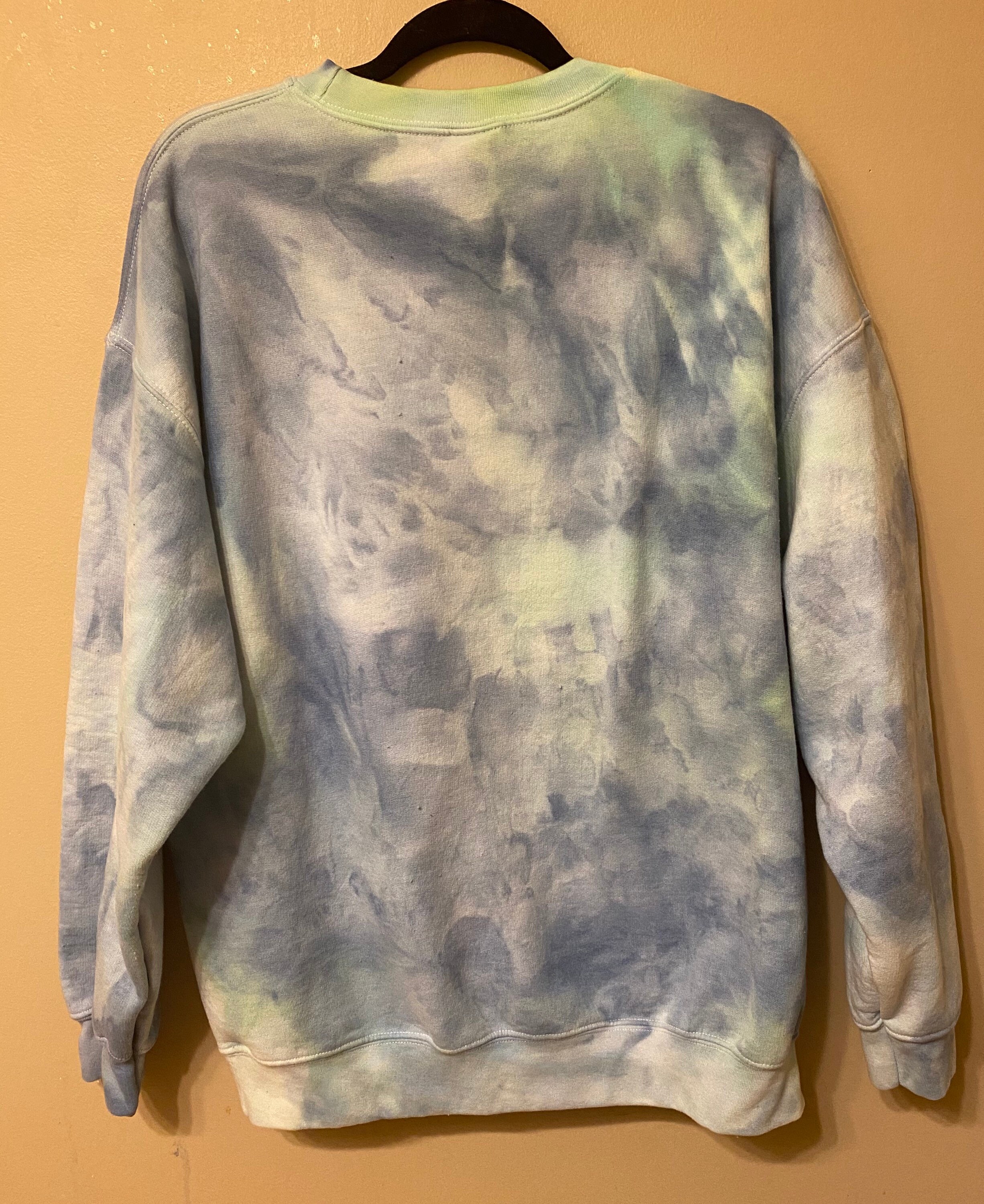 XL Ice Tie Dye Crewneck Sweatshirt | Etsy