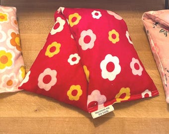 Floral Flannel  Cherry Pit Microwave Heating Pads