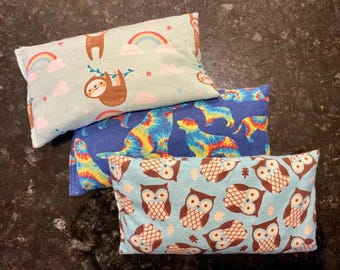 Fun Animal Flannel Cherry Pit Microwave Heating Pads