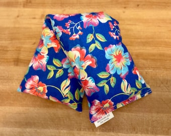 Blue Floral Flannel Cherry Pit Microwave Heating Pads