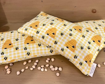 Honey Bee Flannel Cherry Pit Microwave Heating Pads