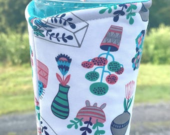 Succulent Themed Insulated Drink Cozy