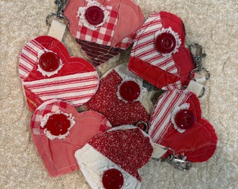 Upcycled Vintage Quilt Key Chain