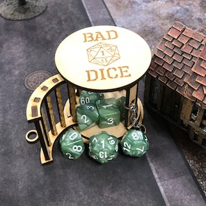 Bad Dice - Dice Jail with polyhedral dice set