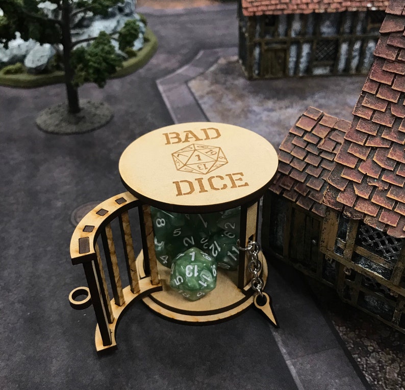 Bad Dice Dice Jail With Polyhedral Dice Set Etsy