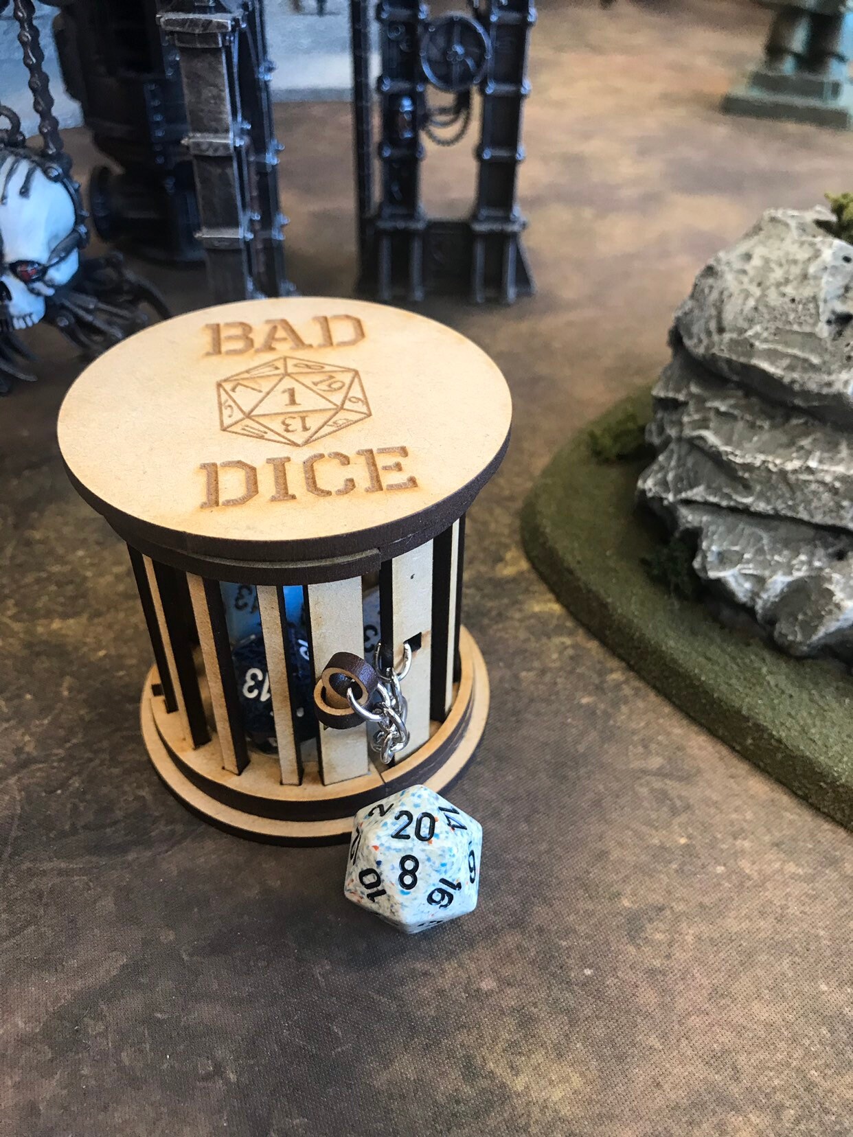 RADIOACTIVE Dice Jail with door Etsy