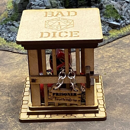 Bad Dice Personalized Square Dice Jail Etsy